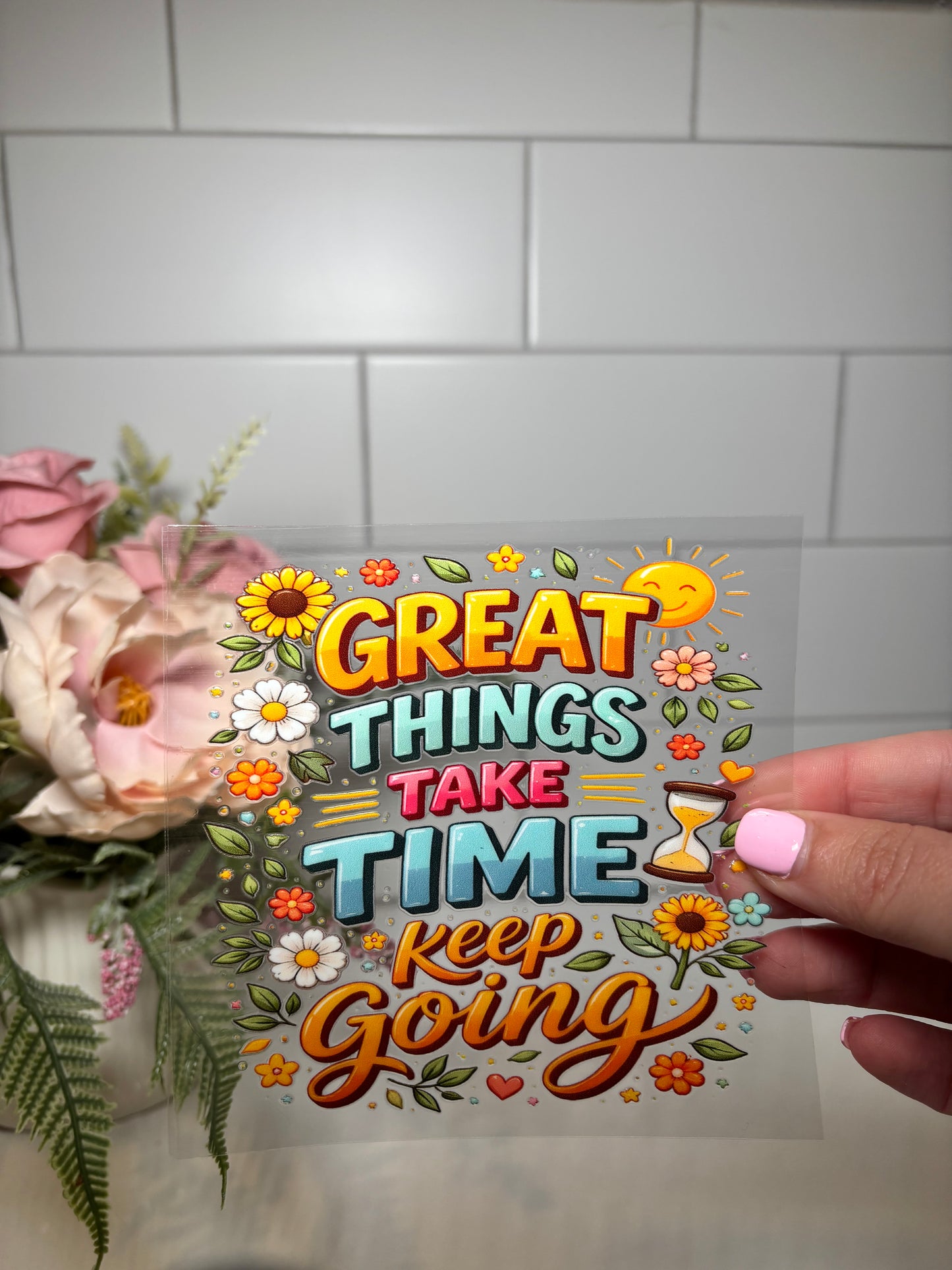 Great Things UV DTF Decal
