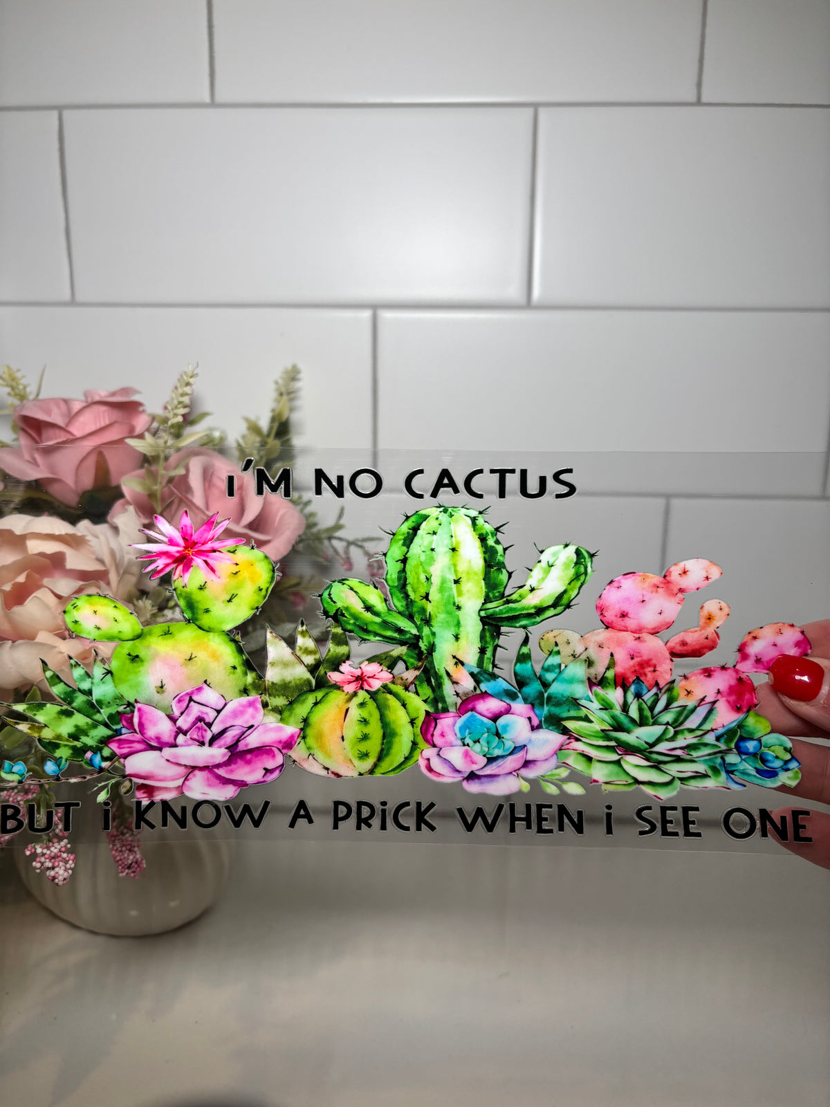 5-I'm no Cactus UV DTF Cup Wrap