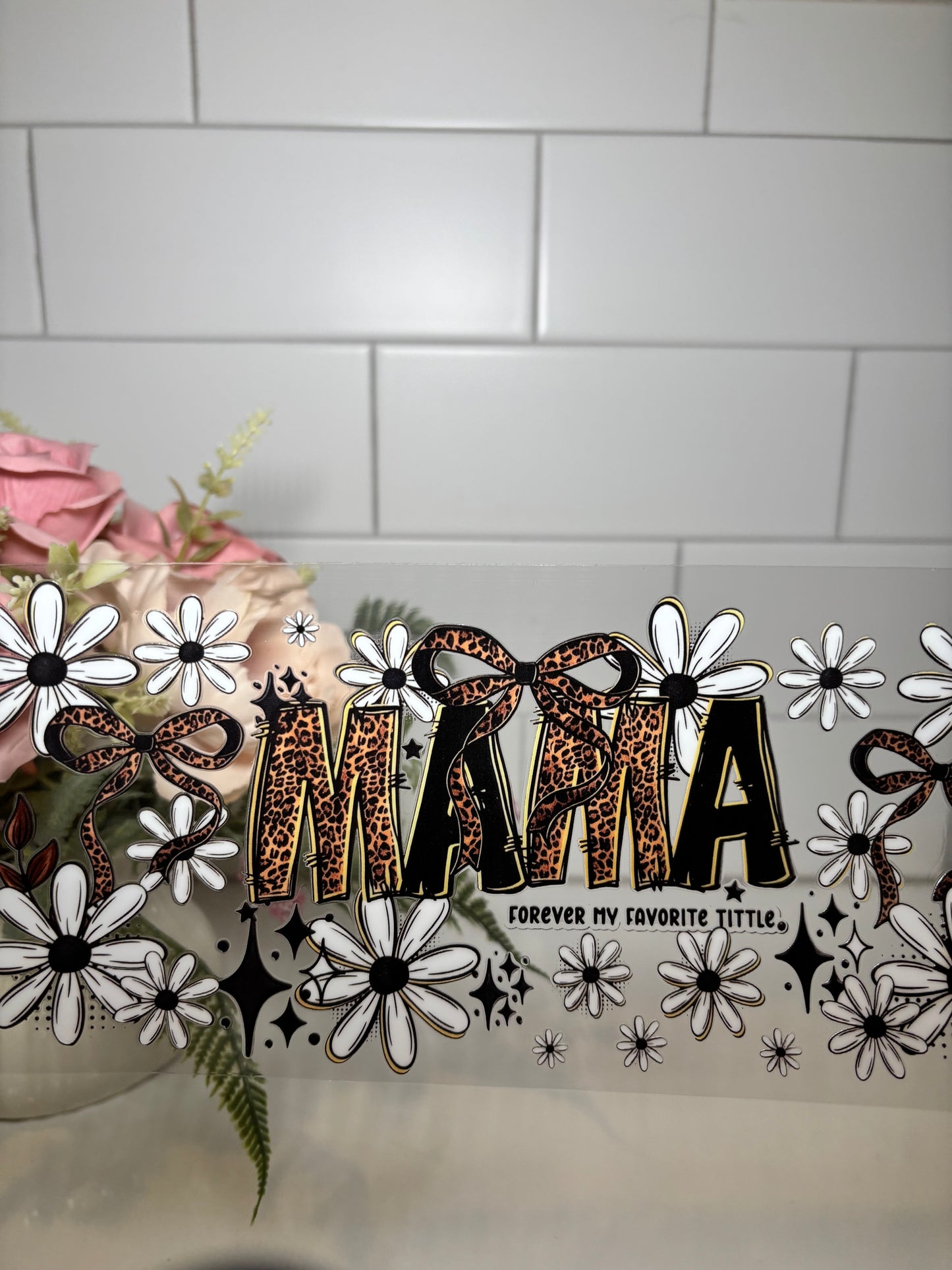 1-Leopard Mama Title UV DTF Cup Wrap