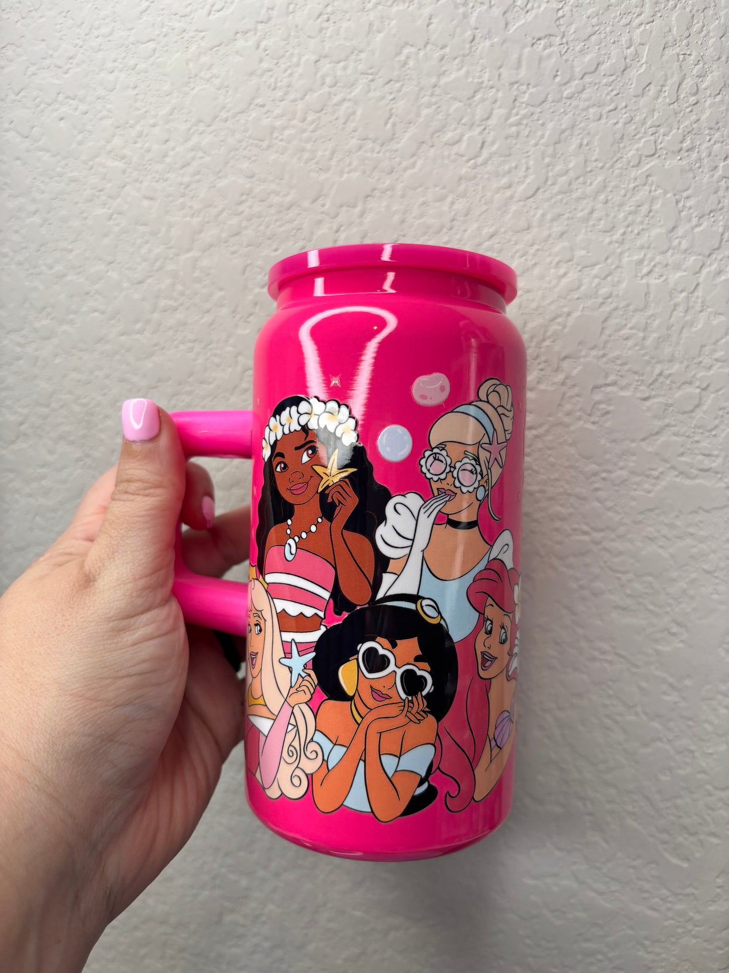 Silly Princess Bright Pink 16 Ounce Stainless