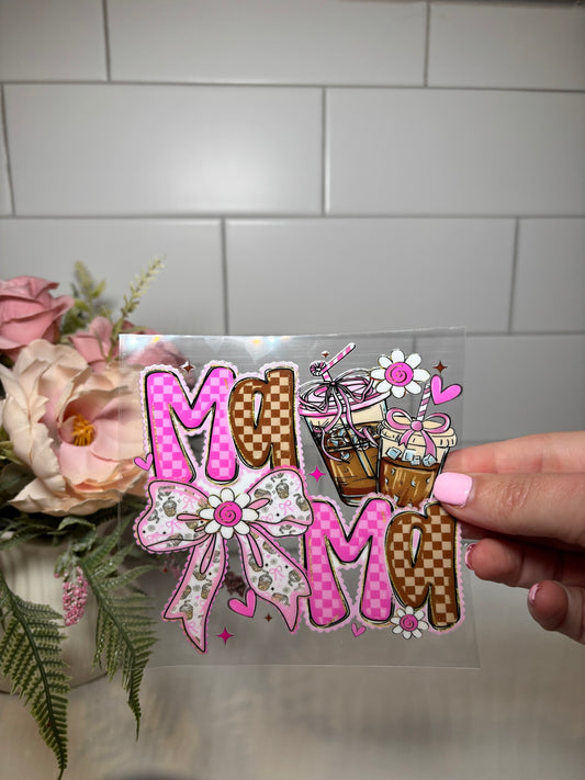 Mama Bow  Coffee Decal