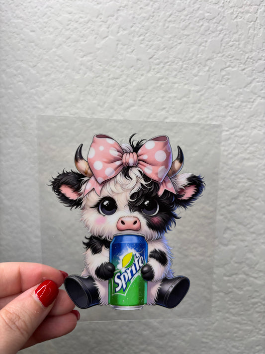 Highland Cow S Drink Decal