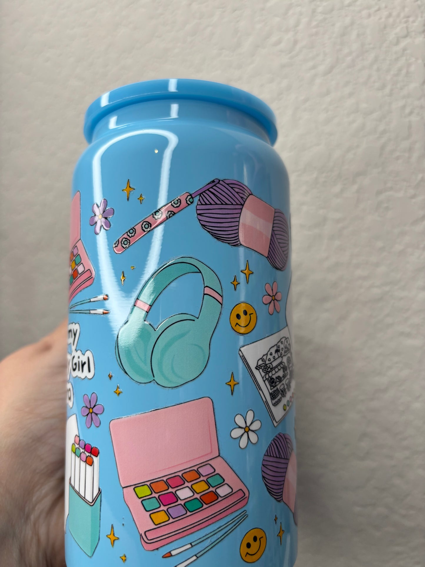 Hobby Girl Blue 16 Ounce Stainless