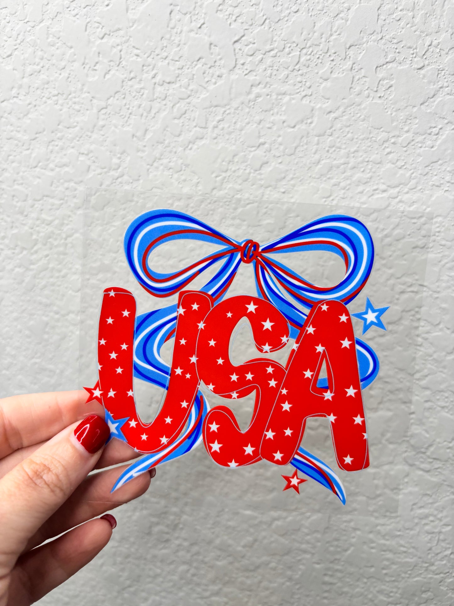 USA Bow UV DTF Decal