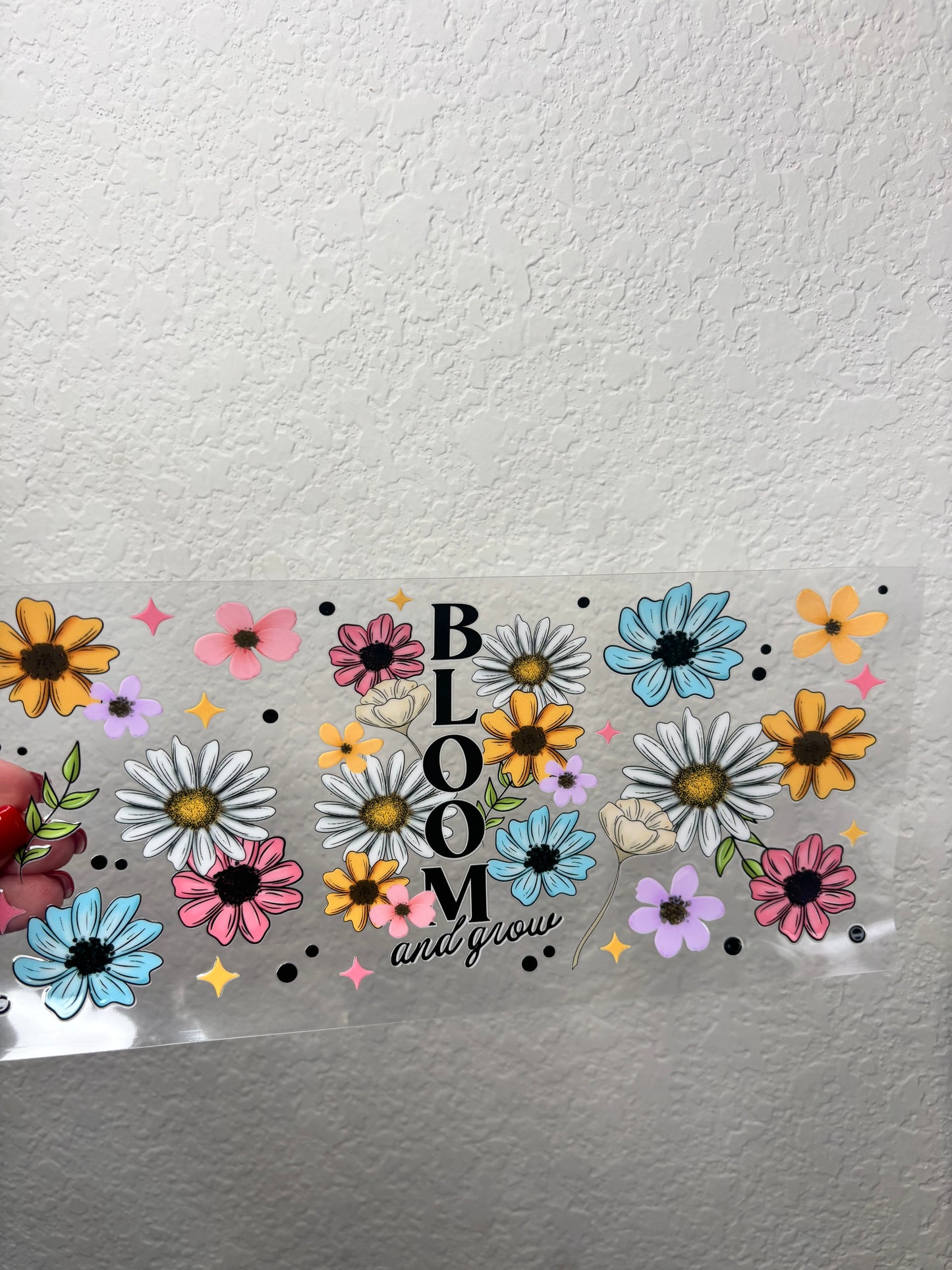 Bloom Floral UV DTF Cup Wrap
