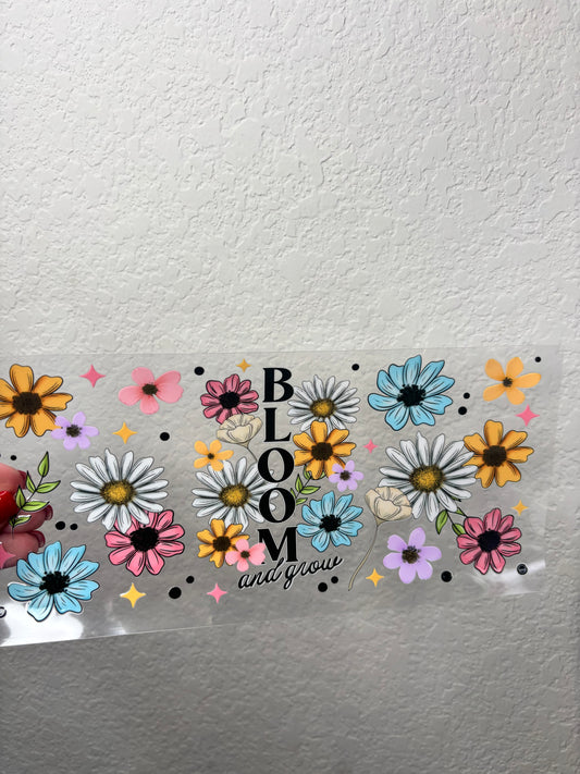 Bloom Floral UV DTF Cup Wrap