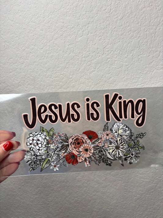 Jesus is King UV DTF Cup Wrap