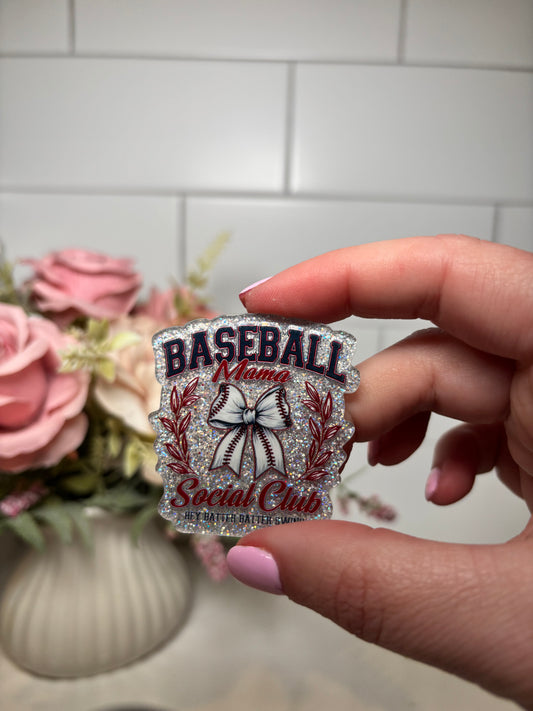 Baseball Social Club Acrylic Flatback