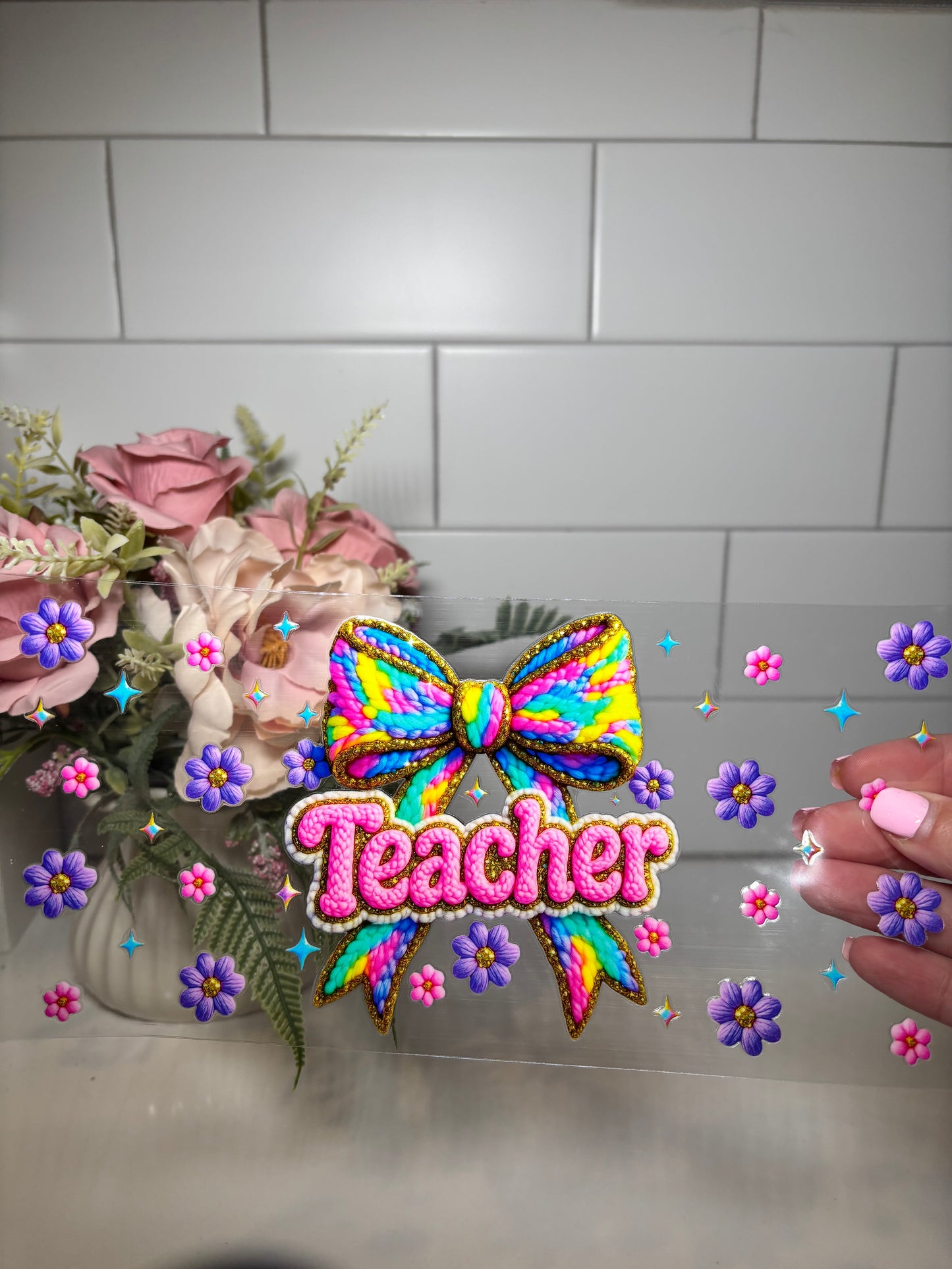 Bright Teacher UV DTF Cup Wrap