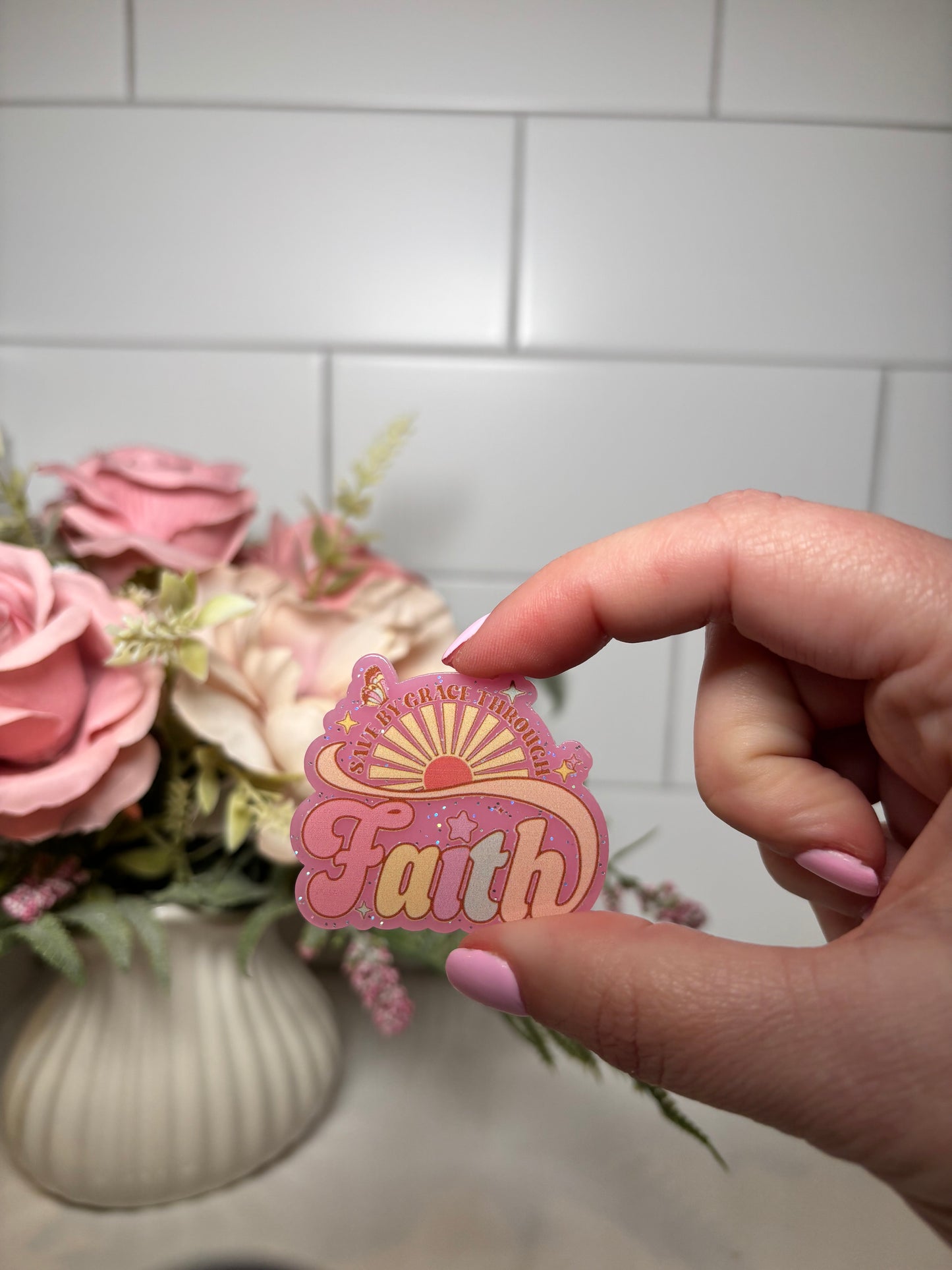 Faith Sunshine Acrylic Flatback