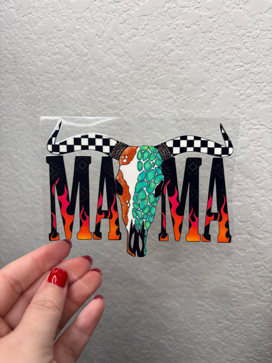 Bullhead Mama UV DTF Decal