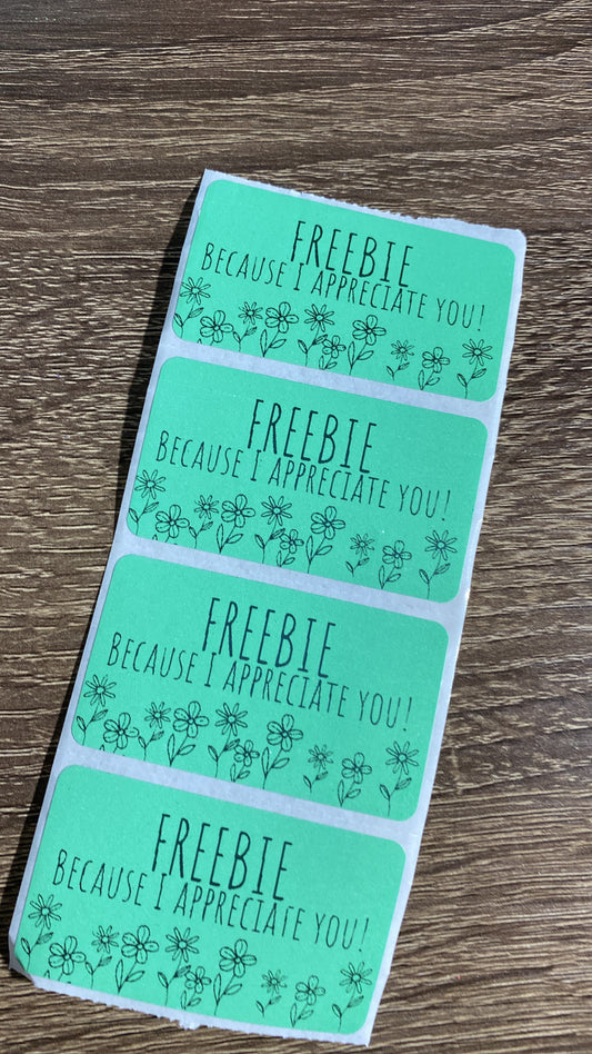 Floral Freebie Thermal Sticker