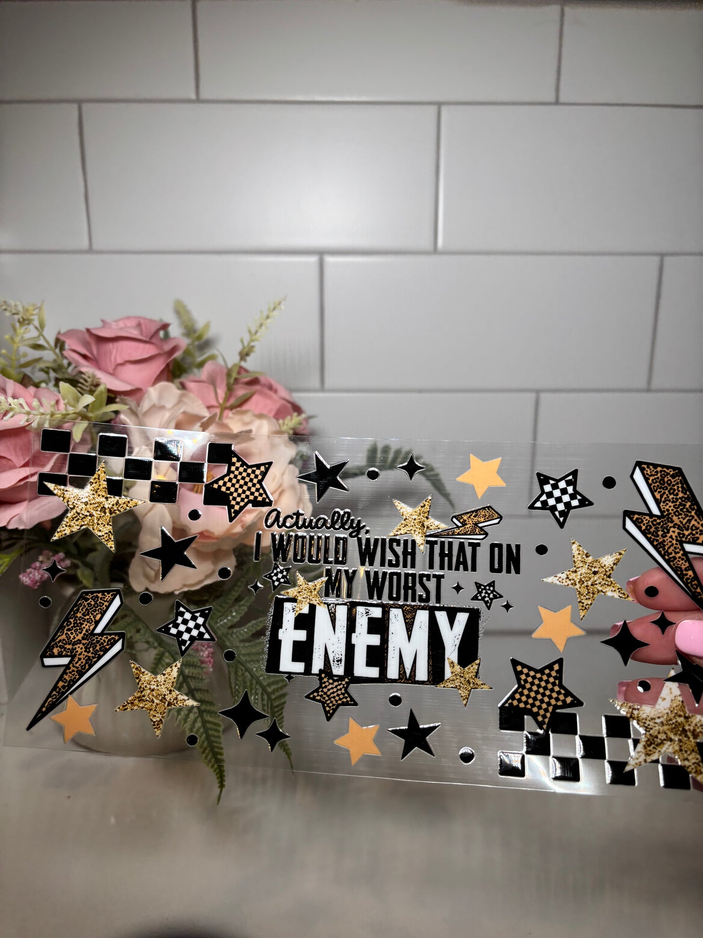 Worst Enemy UV DTF Cup Wrap