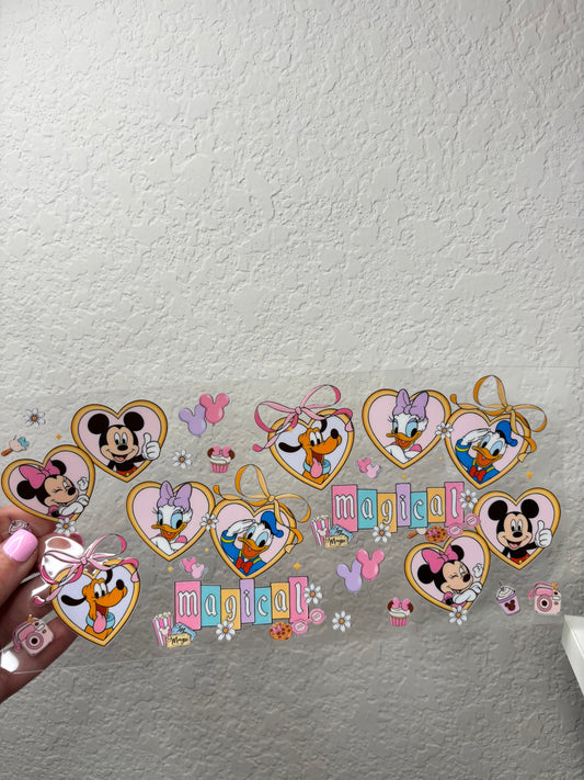 Magical Friends Locket UV DTF Cup Wrap