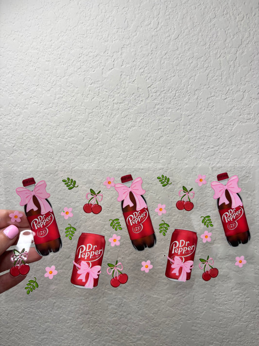 DP Bottle and Cherries UV DTF Cup Wrap