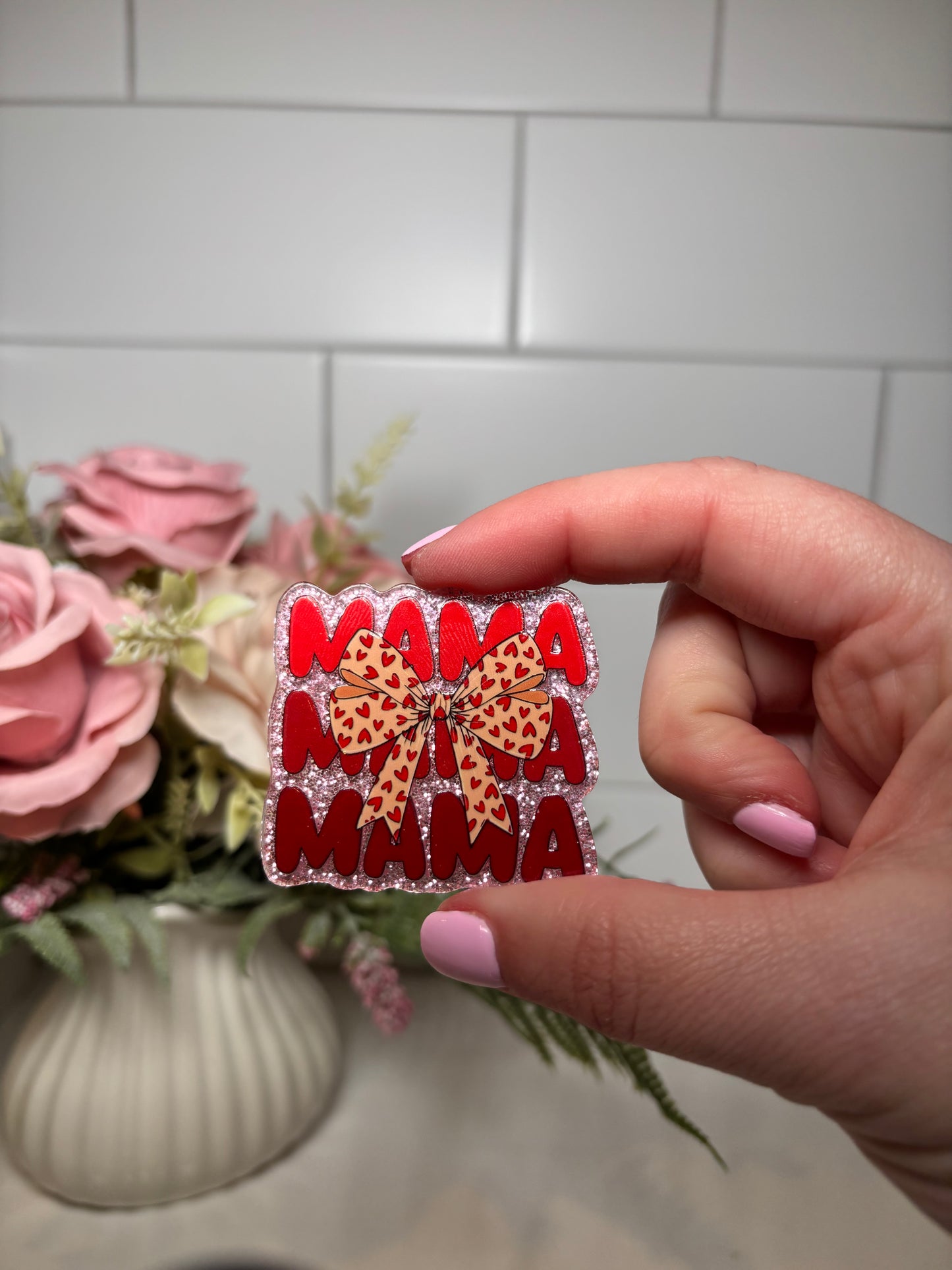 Red Mama Acrylic Flatback
