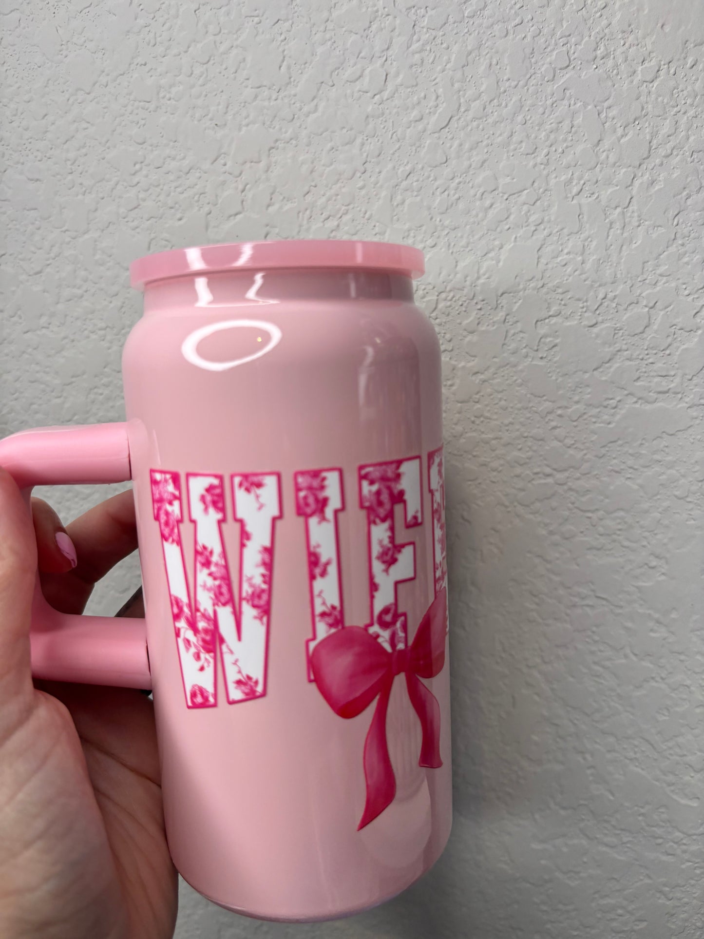 Pink Wifey Stainless Steel 16 ounce
