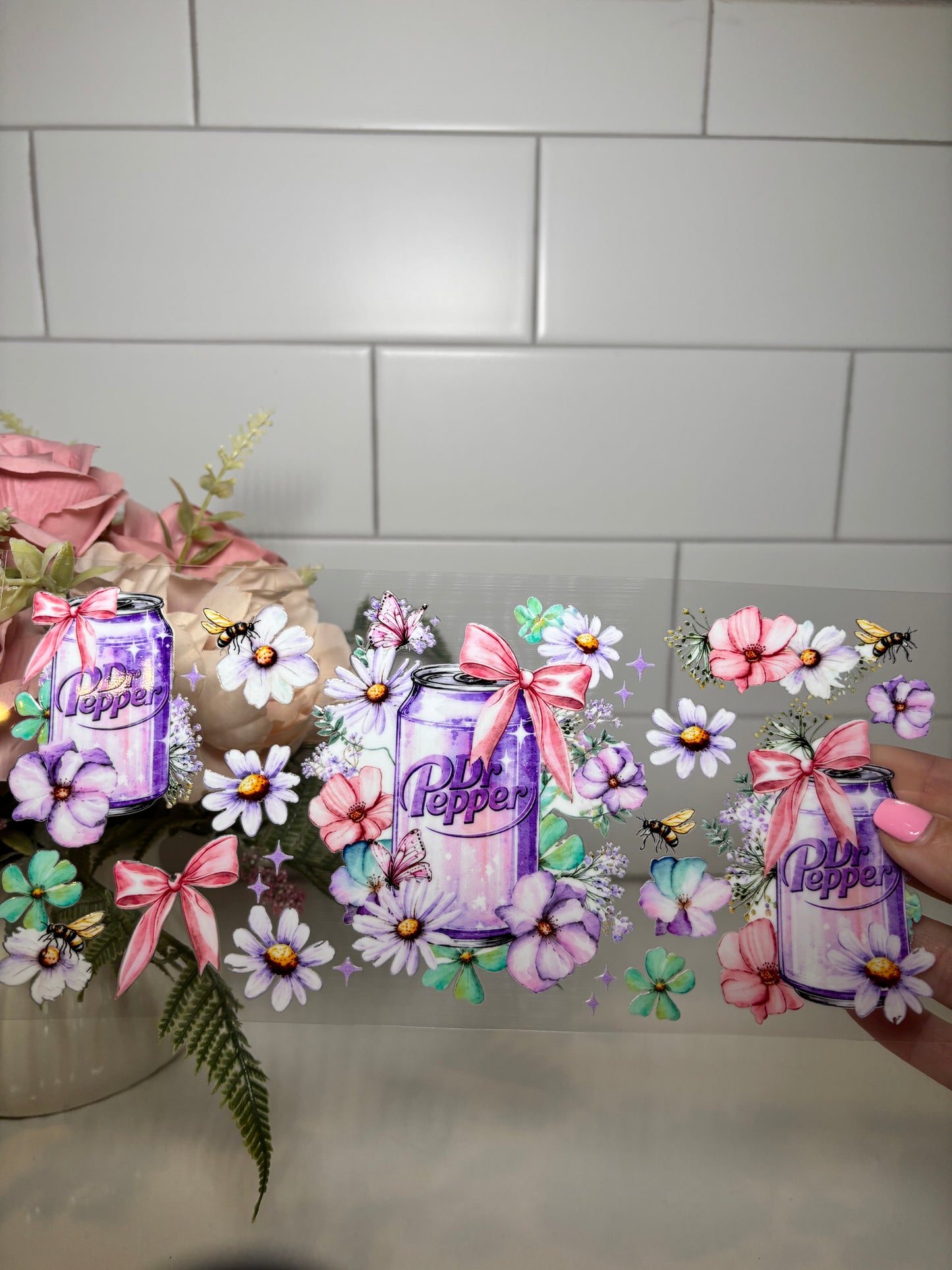 1-Floral DP UVDTF Cup Wrap