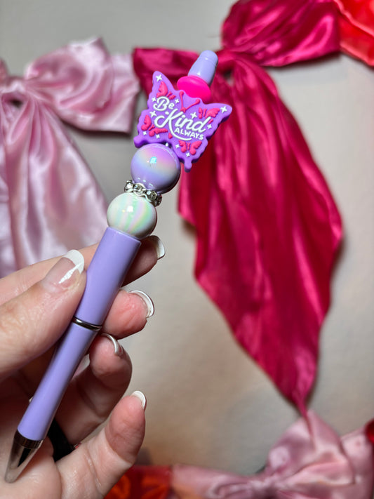 Be Kind Butterfly Beaded Pen
