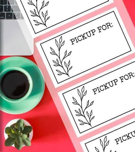 Pick Up For Simple Thermal Sticker