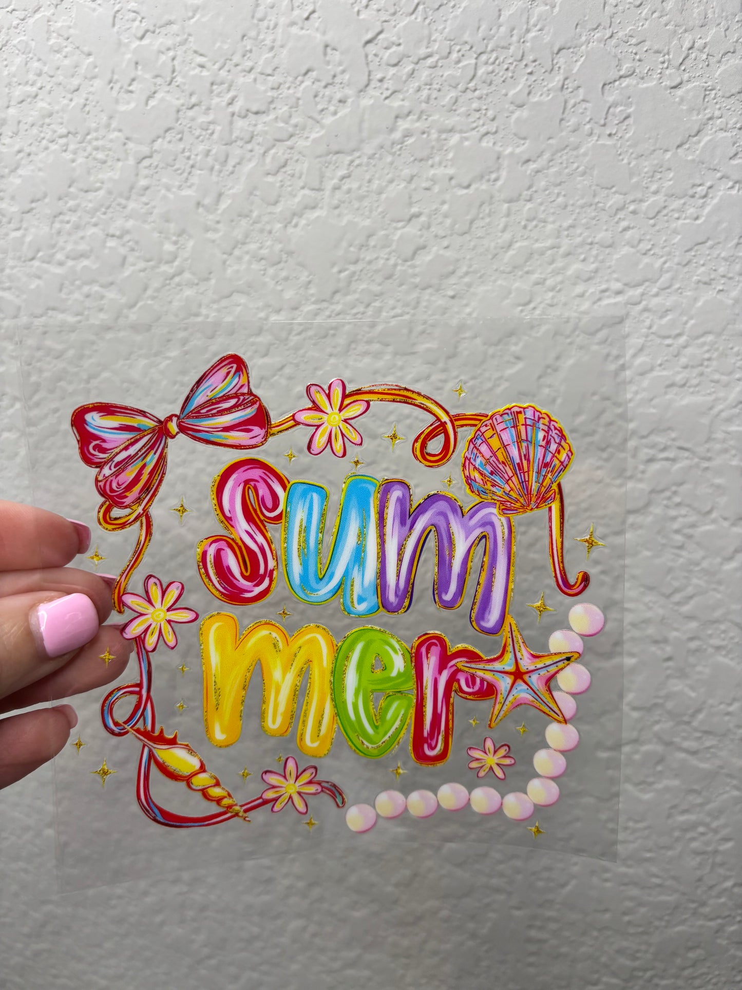 Summer UV DTF Cup Decal