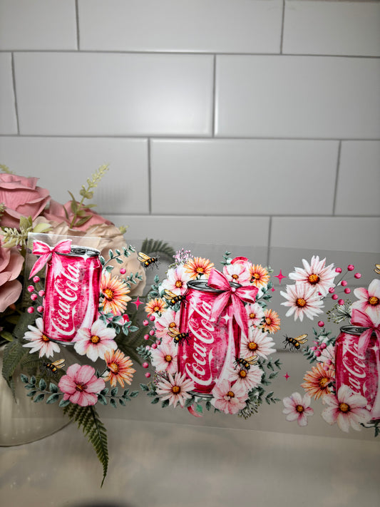 1-Floral Soda UV DTF Cup Wrap