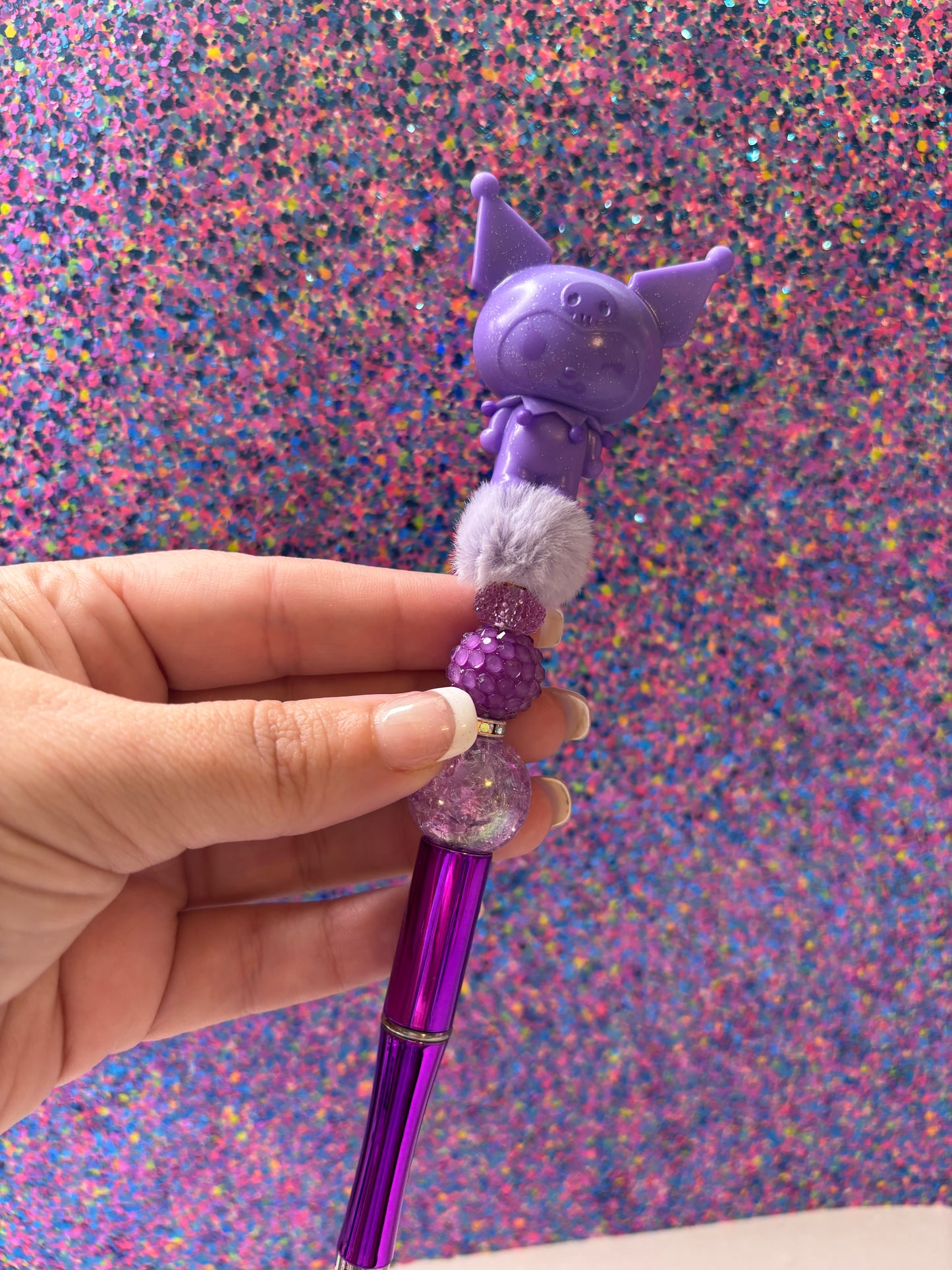 Purple KuKu Beaded Pen