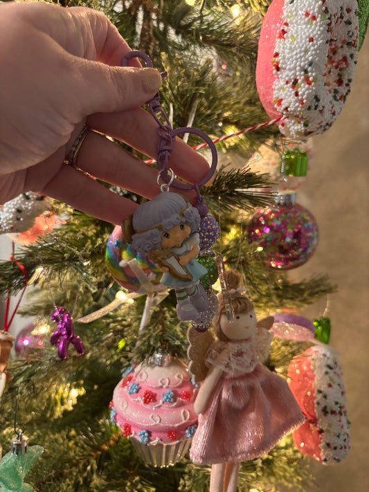 Angel Girl Beaded Keychain