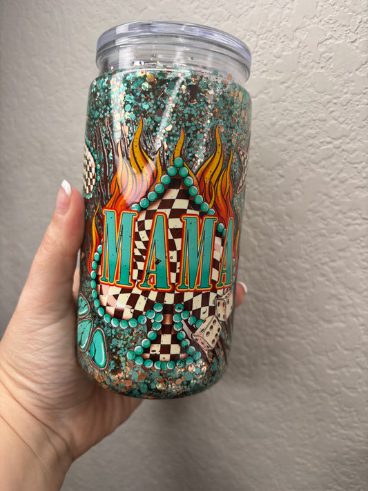 Mama Western Still Solution Glitter Snowglobe