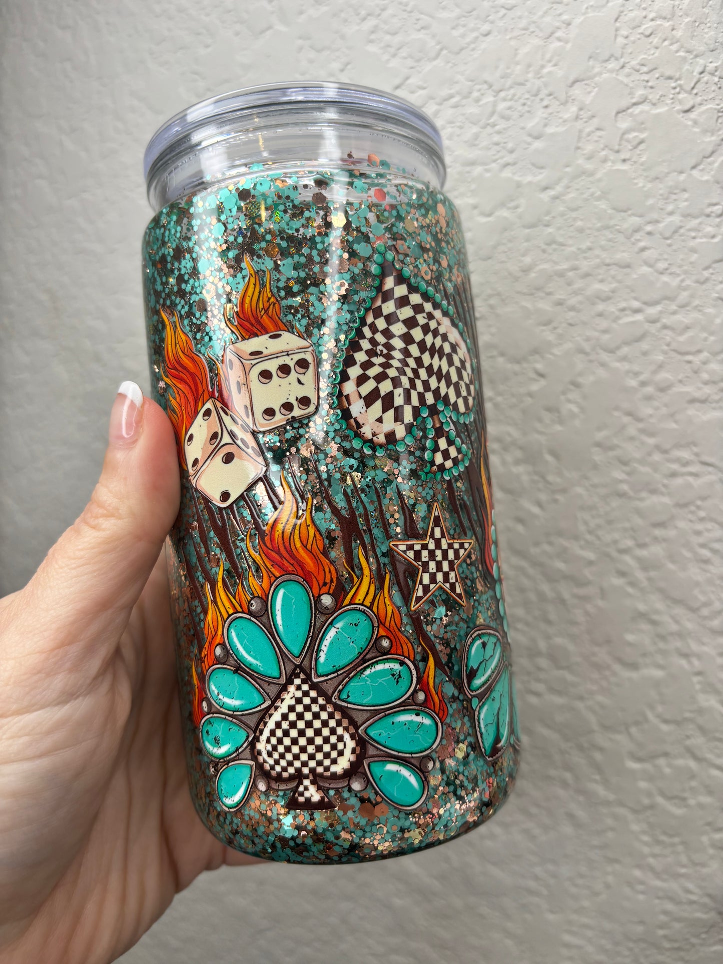 Mama Western Still Solution Glitter Snowglobe