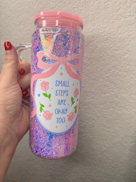 Small Steps 20 ounce Acrylic Snowglobe